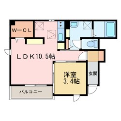 カーサ　ブラーボ　ドゥーエの物件間取画像